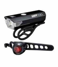 Cateye Belysningset Cat Eye Fram AMPP 100 Bak ORB USB