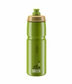 Vattenflaska Elite Jet Green Olive White Logo 750ml