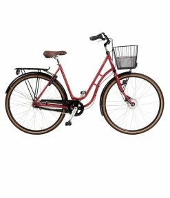 Skeppshult 2023 Natur 7-växlad Damcykel I Färgen Lingon