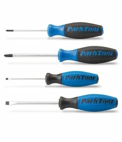 Skruvmejselset Park Tool SD-Set 4 Stycken I Storlekarna 0 Och 2 Philips, 3 Och 6 Mm Spårmejsel