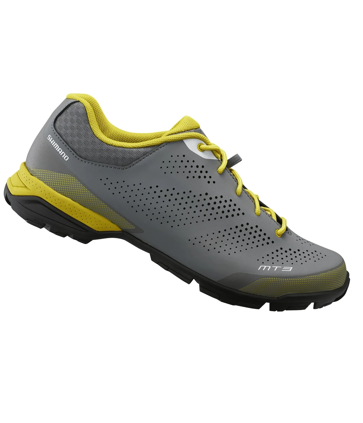 Shimano MT301 Fritidscykelsko Grå/gul 3 Shimano MT301 Fritidscykelsko Grå/gul