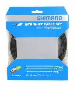 Växelvajerset Shimano Optislick OT-SP-41 Med PTFE Behandlade Höljen Till En Cykel.