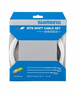 Växelvajerset Shimano Optislick OT-SP-41 Med PTFE Behandlade Höljen Till En Cykel.