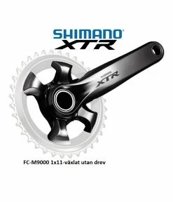 Vevparti Shimano XTR FC-M9000 För 1×11-växlat