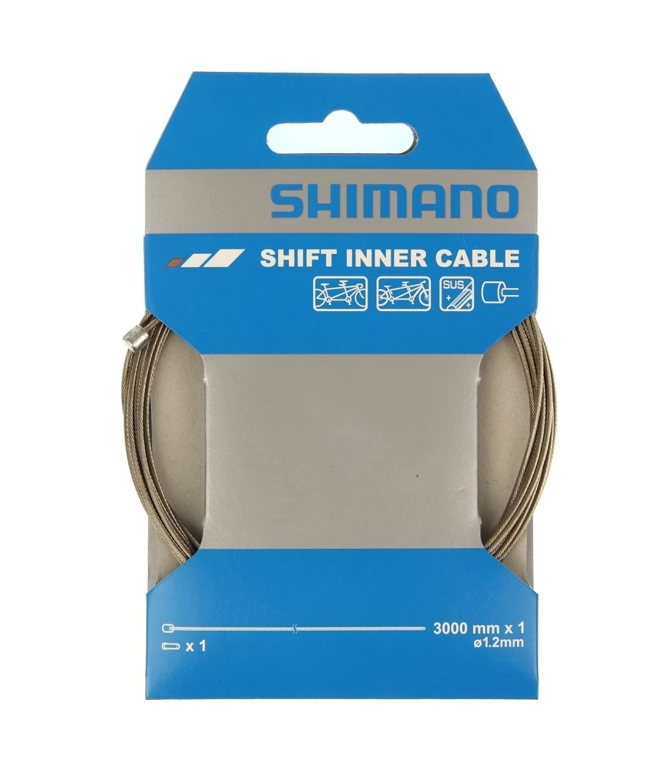 Växelvajer Shimano Rostfri Extralång 1,2 X 3000mm I 1 Pack. 3 Växelvajer Shimano Rostfri Extralång 1,2 X 3000mm I 1 Pack.