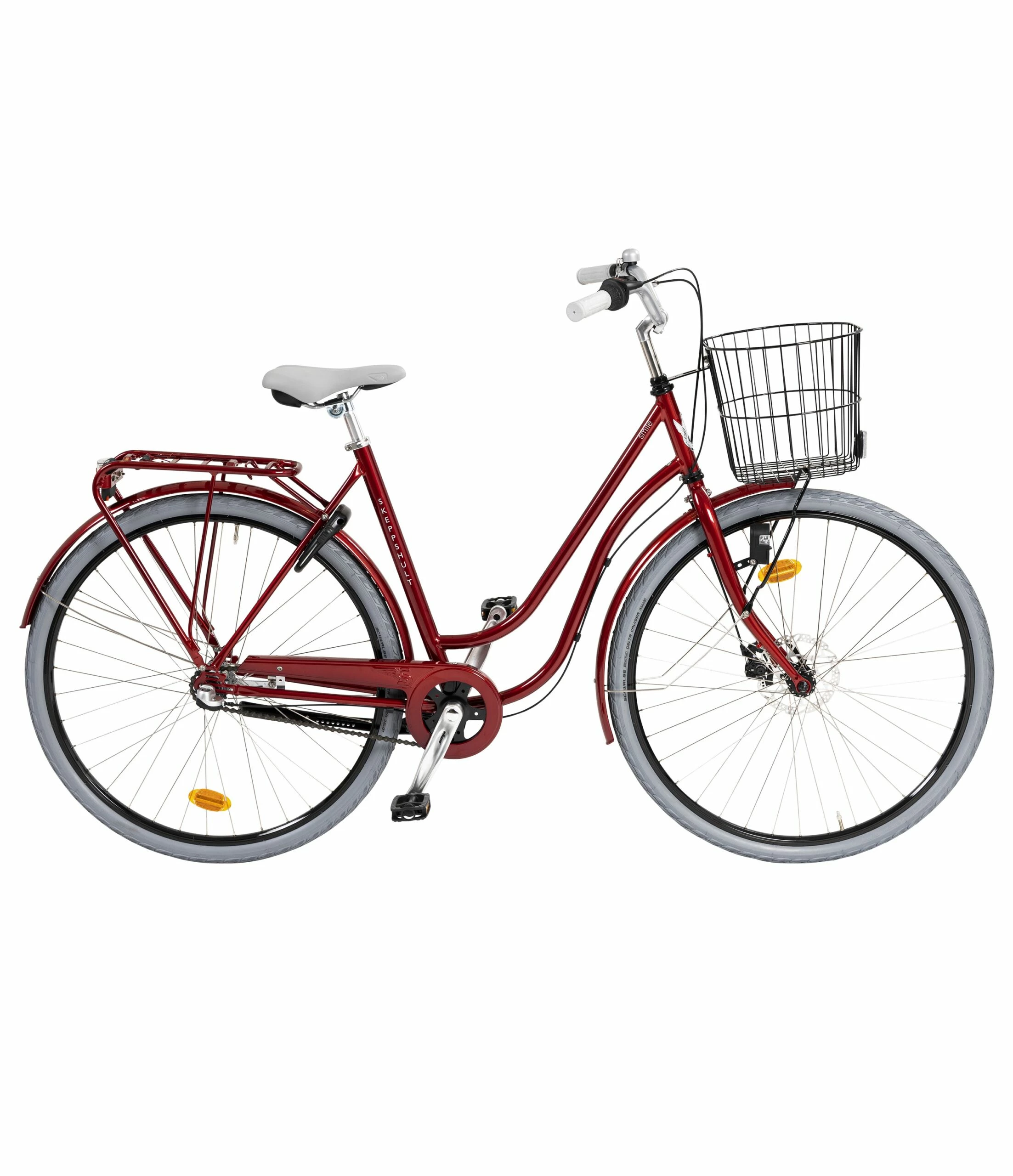 Damcykel Skeppshult Smile 7 Vxl Flamröd 2022 års 3 Damcykel Skeppshult Smile 7 Vxl Flamröd 2022 års