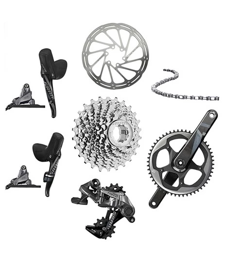 Grupp Sram Force 1 1×11-växlad Disc Flat Mount I Svart Med 42 Tandat Vevparti. 3 Grupp Sram Force 1 1×11-växlad Disc Flat Mount I Svart Med 42 Tandat Vevparti.