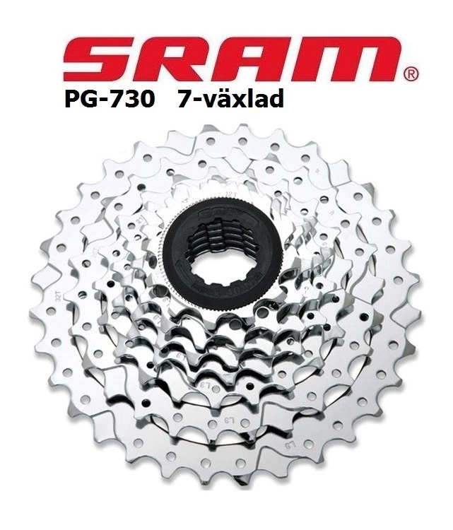 Sram PG-730 7 Delad Kassett För MTB. 3 Sram PG-730 7 Delad Kassett För MTB.