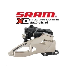 Framväxel Sram X0 S3 Direktmonterad 2×10-vxl