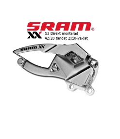 Framväxel Sram XX S3 Direktmonterad 2×10-vxl
