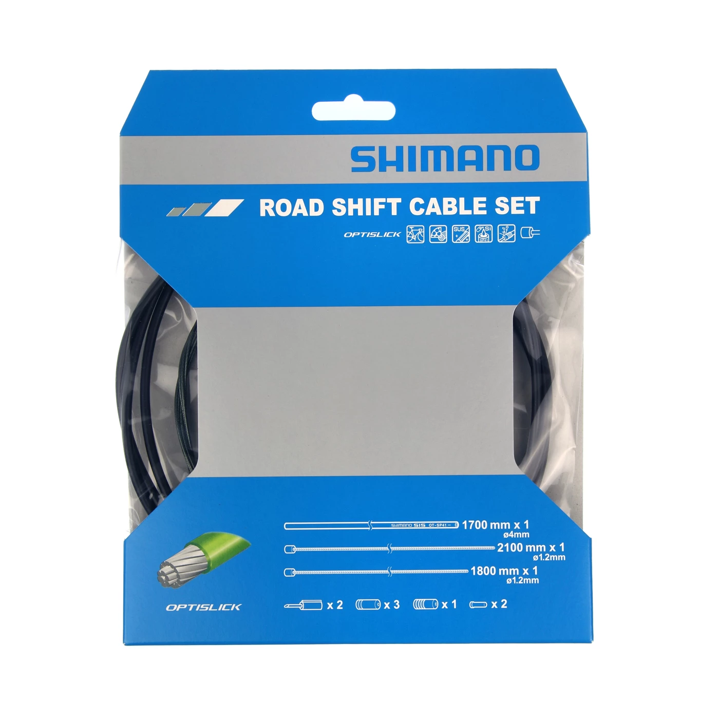 Växelvajerset Shimano Optislick OT-SP-41 Växelvajerset För Racer, Flera Färger. 3 Växelvajerset Shimano Optislick OT-SP-41 Växelvajerset För Racer, Flera Färger.
