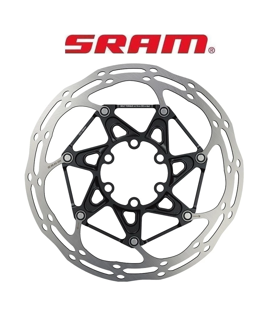 Shimano Bromsskiva Sram Centerline 2-delad, 6-bultsfäste Med Stålbultar 3 Shimano Bromsskiva Sram Centerline 2-delad, 6-bultsfäste Med Stålbultar