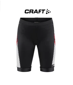 Craft Bike Short Junior Cykelbyxa I Svart-vitt Och Lite Rött…