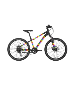 Barncykel 24″ Crescent Vale 8-växlad Pojkcykel Regnbåge