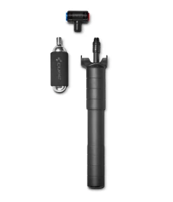 Cube Race Hybrid HV Mini-pump + Co2 Pump I Aluminium Med Ramfäste
