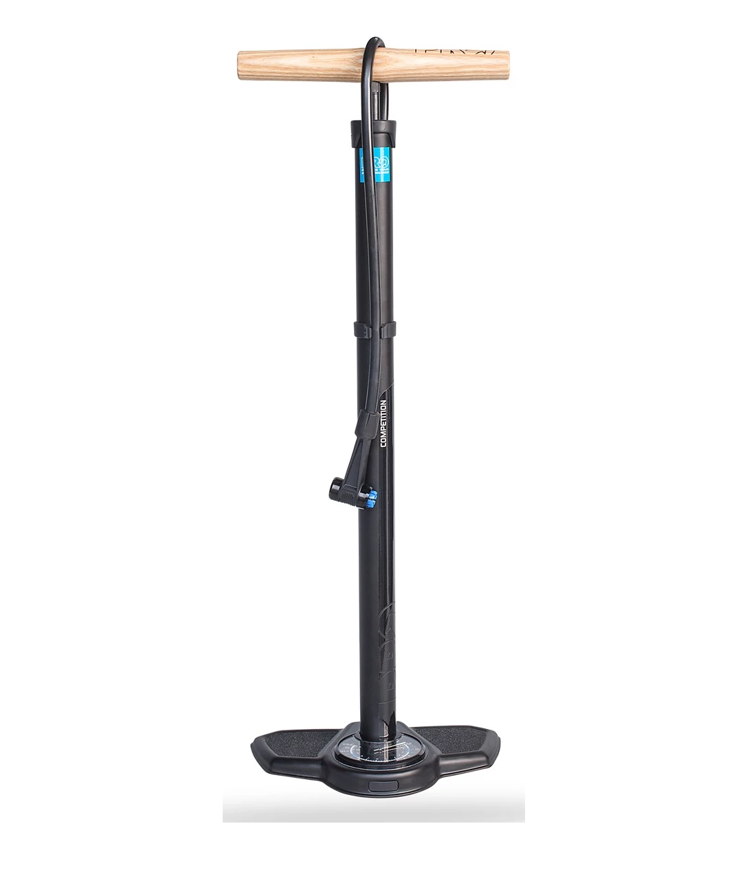 Golvpump Pro Competition 160PSI/11 Bar Stål, Med Trähandtag 3 Golvpump Pro Competition 160PSI/11 Bar Stål, Med Trähandtag