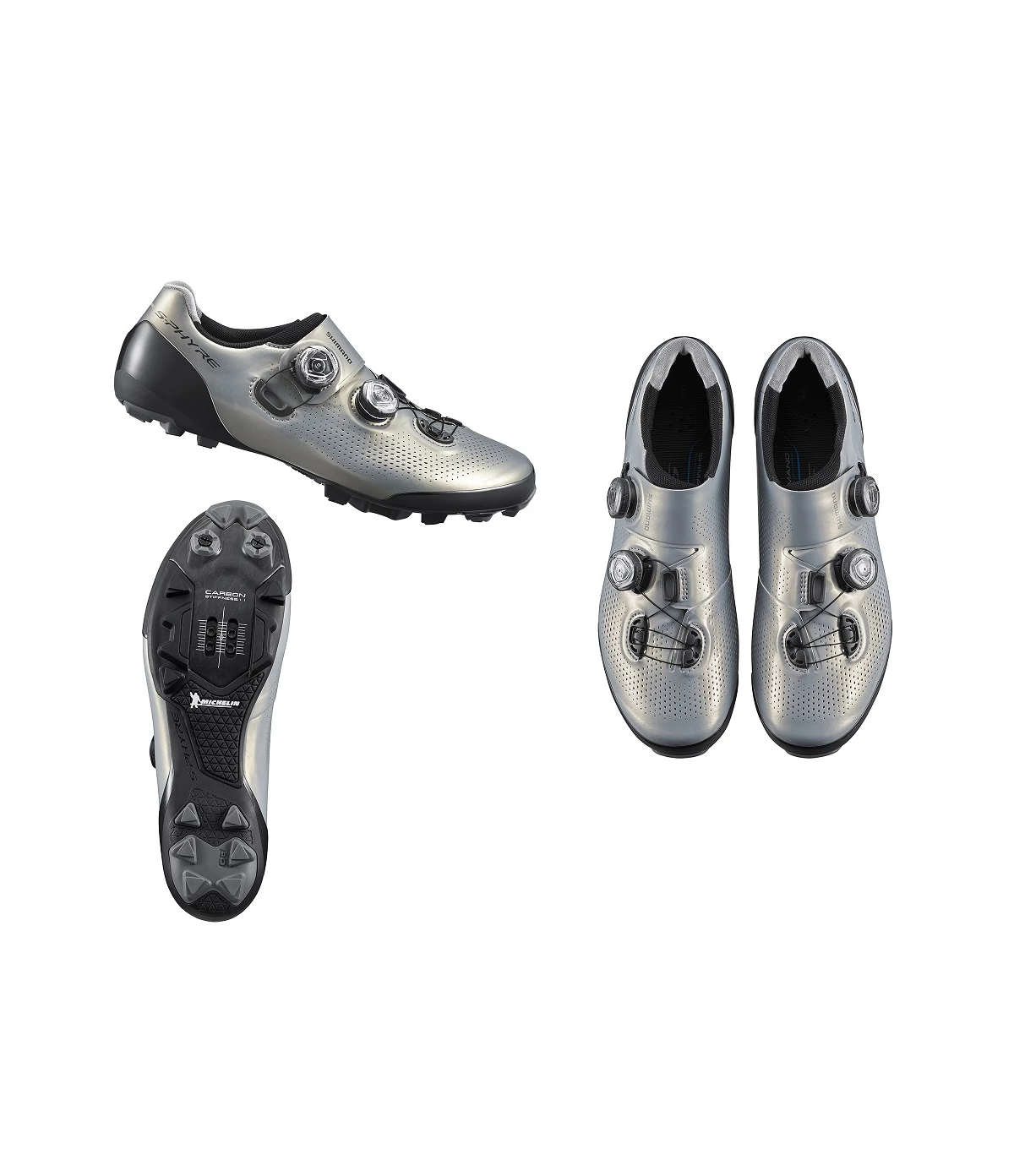 S-Phyre, Shimano MTB-sko Shimano SH-XC901 S-Phyre Silver 3 S-Phyre, Shimano MTB-sko Shimano SH-XC901 S-Phyre Silver