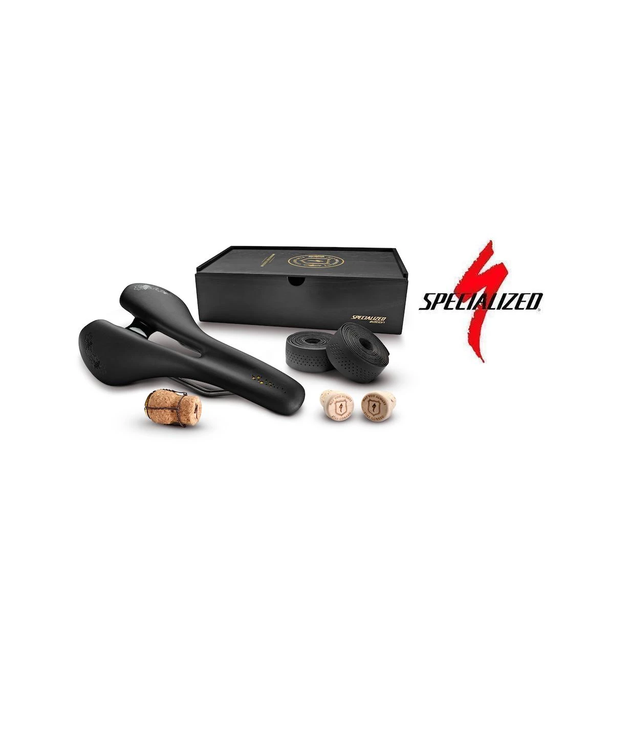 Specialized Romin Cork Sadel Plus Styrband I Läder. 3 Specialized Romin Cork Sadel Plus Styrband I Läder.