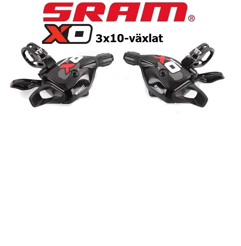 Sram X0 Trigger Växelreglage 3 X 10-växlat 1:1 System 3 Sram X0 Trigger Växelreglage 3 X 10-växlat 1:1 System